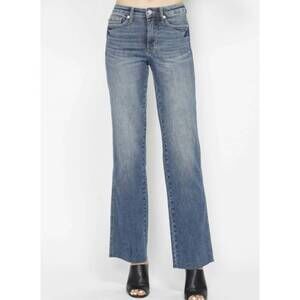 NEW JUDY BLUE mid rise tummy control straight jeans in medium vintage